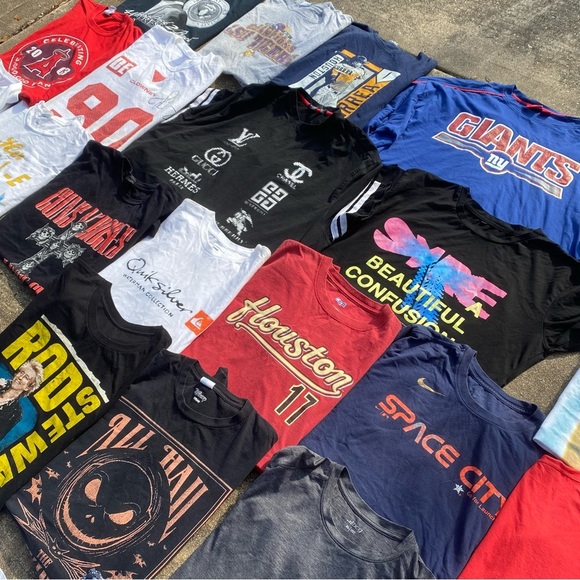 Bundle of men’s clothes short sleeve XL-XXL lot of clothes Y2K modern vintage - Picture 9 of 14